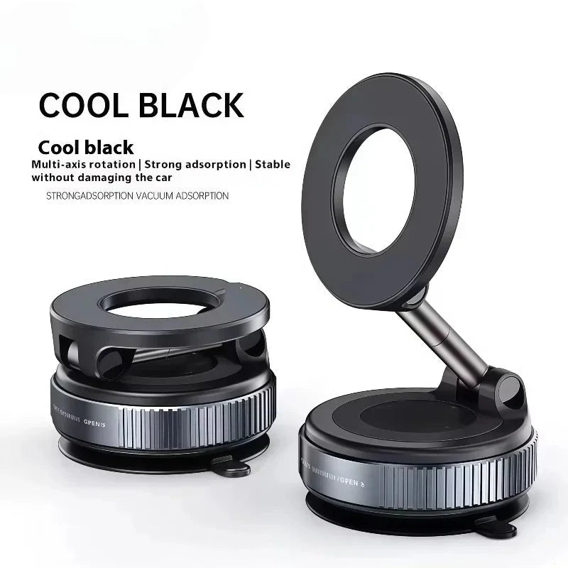 Phone Mount Magnetic Vacuum Suction 360° Rotatable & Foldable