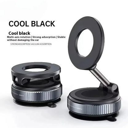 Phone Mount Magnetic Vacuum Suction 360° Rotatable & Foldable