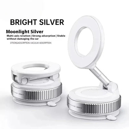 Phone Mount Magnetic Vacuum Suction 360° Rotatable & Foldable