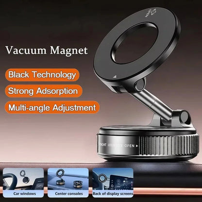 Phone Mount Magnetic Vacuum Suction 360° Rotatable & Foldable