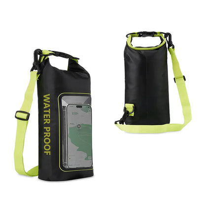 Phone Pouch Waterproof PVC Touchscreen Window Detachable Strap