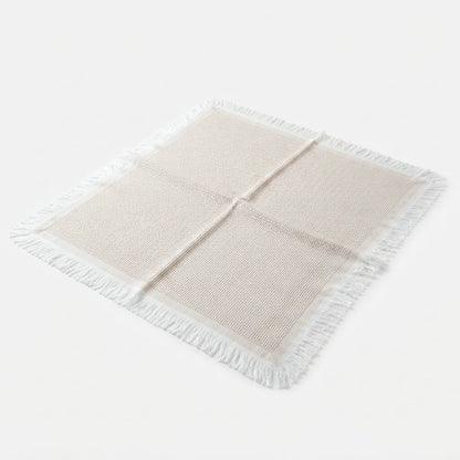 Picnic Blanket Fringed Boho Waterproof Backing & Machine Washable