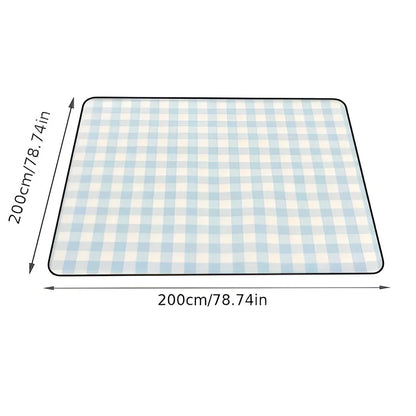 Picnic Blanket Water-Repellent Underside Foldable With Carry Handle