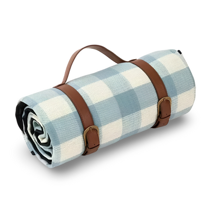 Picnic Blanket Waterproof Backing & Fleece Top Foldable