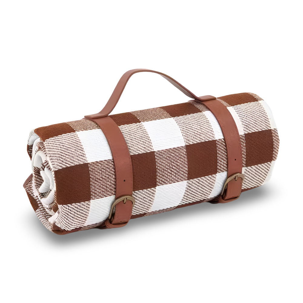 Picnic Blanket Waterproof Backing & Fleece Top Foldable