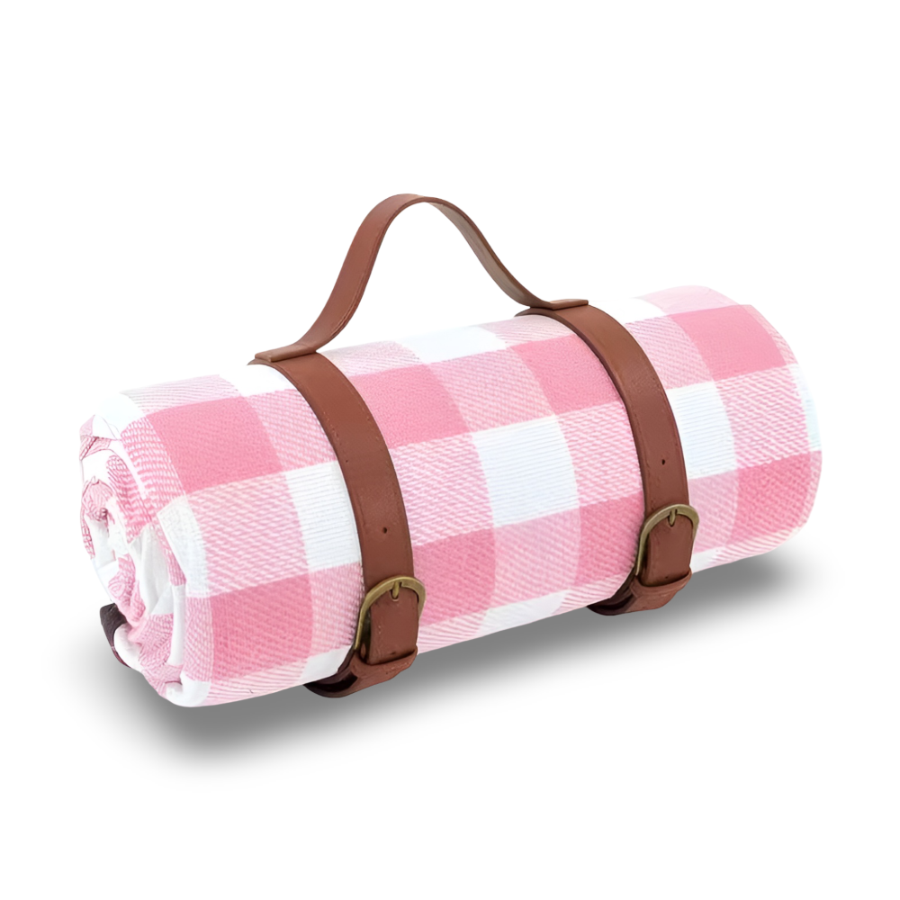 Picnic Blanket Waterproof Backing & Fleece Top Foldable