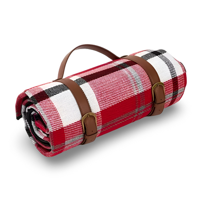 Picnic Blanket Waterproof Backing & Fleece Top Foldable