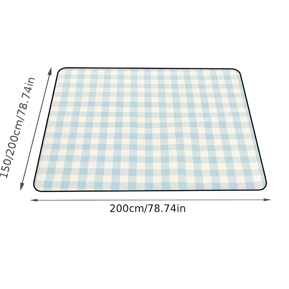 Picnic Blanket Waterproof Backing & Fleece Top Foldable
