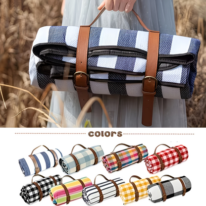 Picnic Blanket Waterproof Padded Foldable With Handle