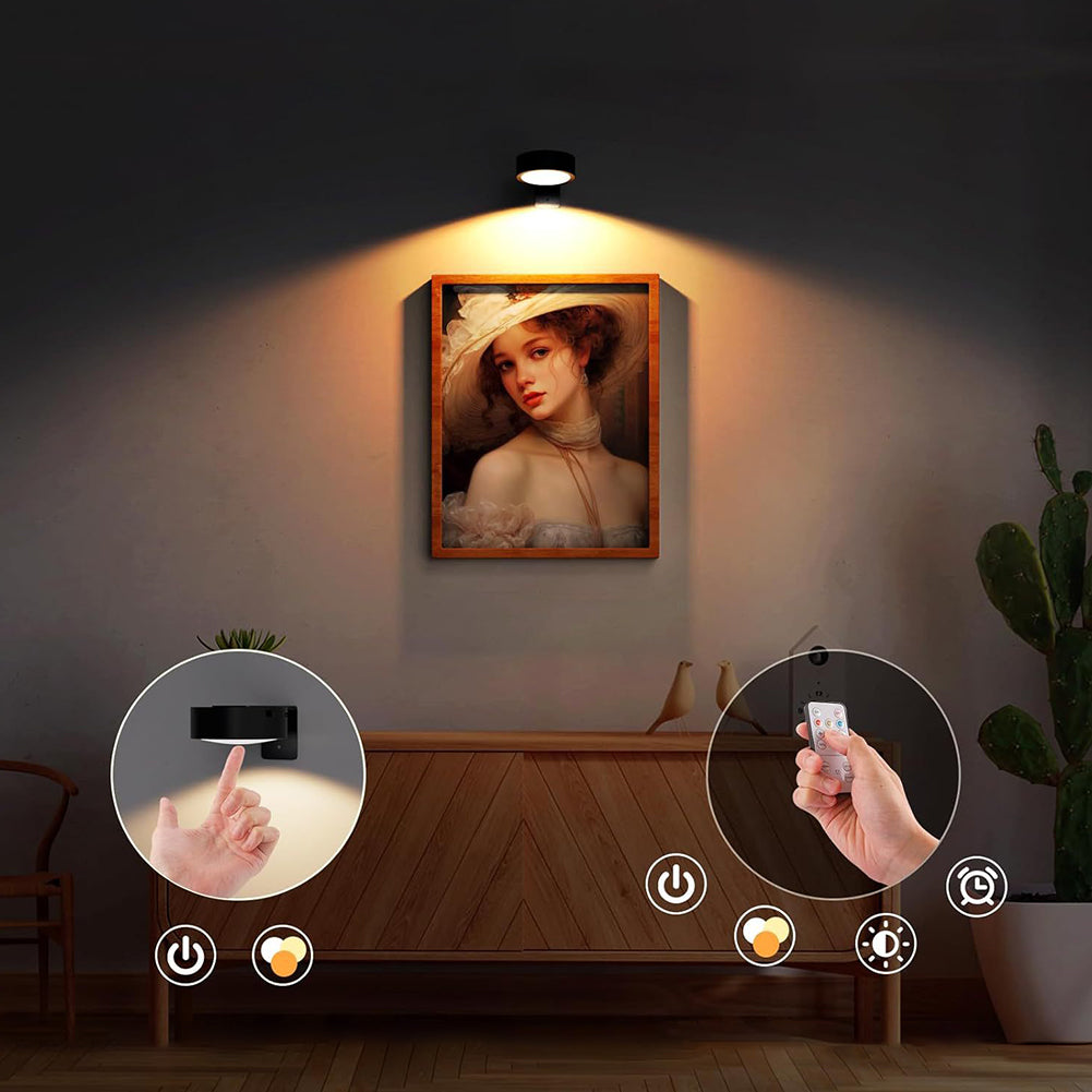 Picture Light Wireless LED Magnetic Mount Remote & Timer