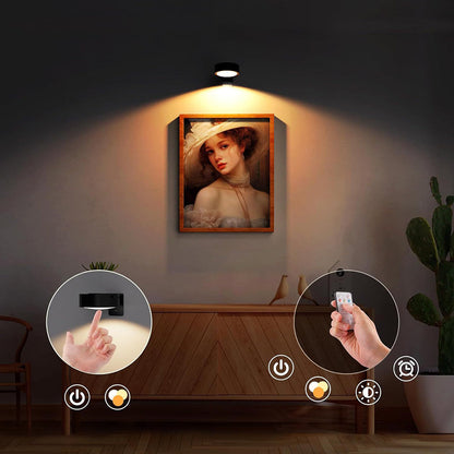 Picture Light Wireless LED Magnetic Mount Remote & Timer