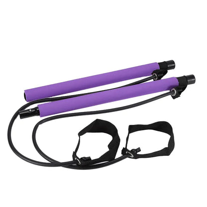 Pilates Bar Adjustable Resistance Bands Lightweight & Portable