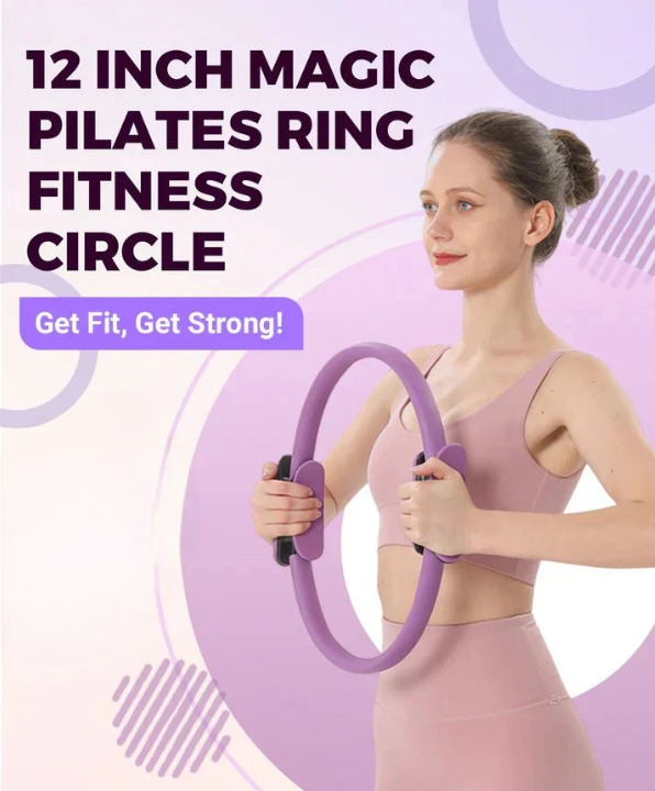 Pilates Ring Ergonomic Non-Slip Handles 30 Cm Diameter