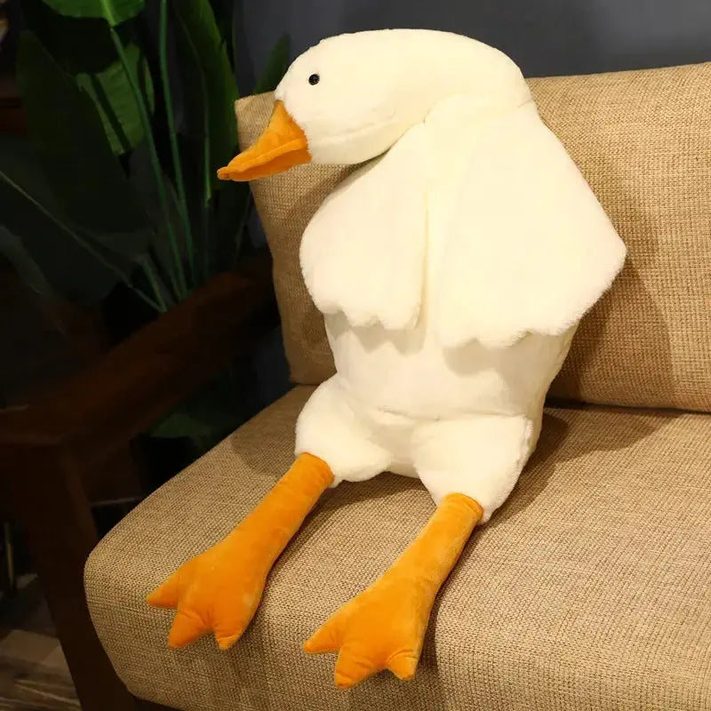 Pillow Goose Down Extra-Fluffy Cotton Cover