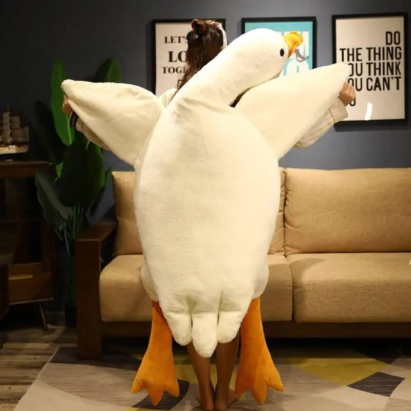 Pillow Goose Down Extra-Fluffy Cotton Cover