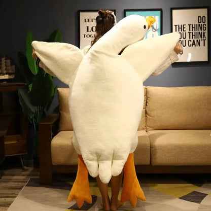Pillow Goose Down Extra-Fluffy Cotton Cover