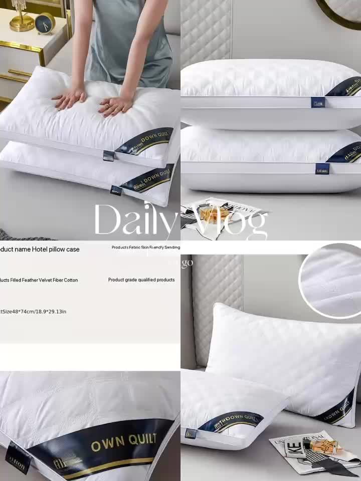 Pillow Set Hypoallergenic 3D Quilted Breathable & Machine Washable