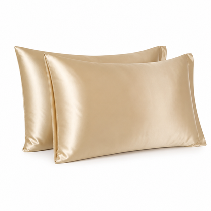 Pillowcase Set Silky Polyester Machine Washable Set of 2