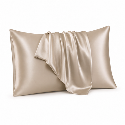 Pillowcase Set Silky Polyester Machine Washable Set of 2