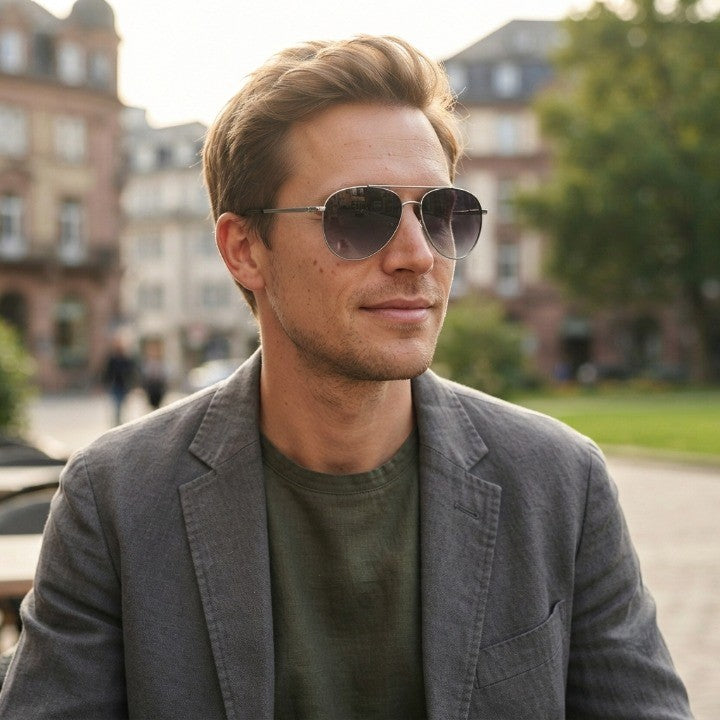 Pilot Sunglasses UV400 Gradient Lenses