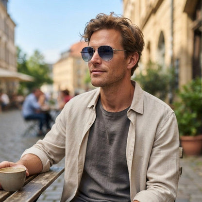 Pilot Sunglasses UV400 Gradient Lenses