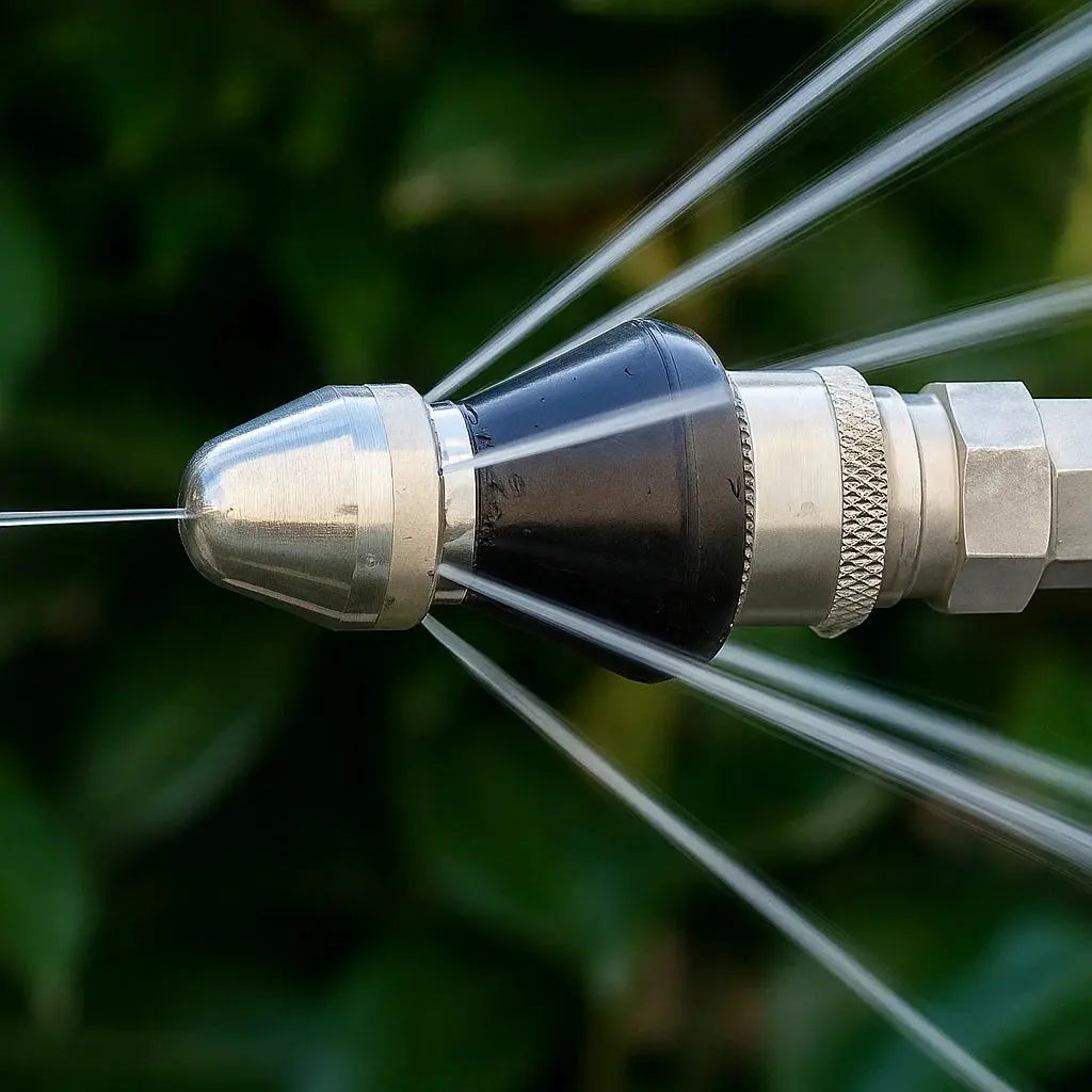 Pipe Cleaning Nozzle High-Pressure Stainless Steel & Brass