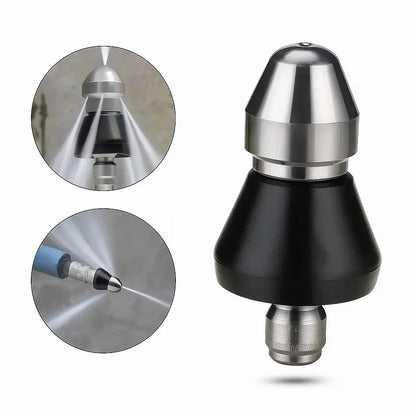 Pipe Cleaning Nozzle High-Pressure Stainless Steel & Brass