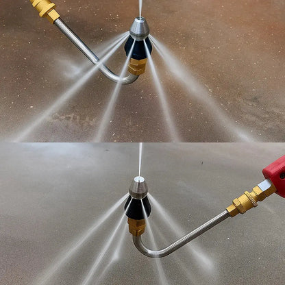Pipe Cleaning Nozzle High-Pressure Stainless Steel & Brass