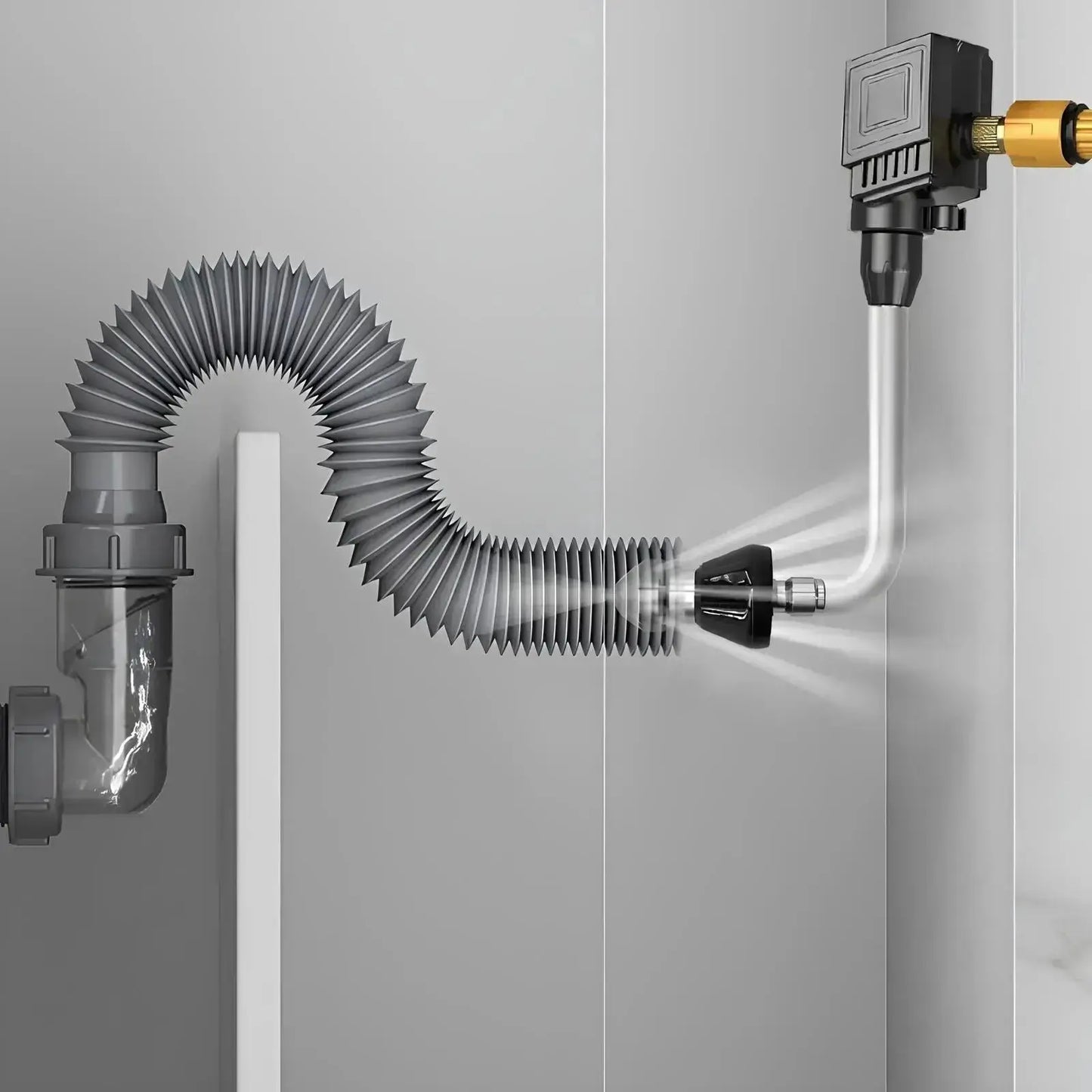 Pipe Cleaning Nozzle High-Pressure Stainless Steel & Brass