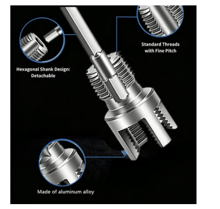 Pipe Threader Dual Internal & External Aluminum Alloy