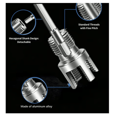 Pipe Threader Dual Internal & External Aluminum Alloy