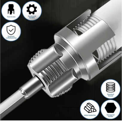 Pipe Threader Dual Internal & External Aluminum Alloy