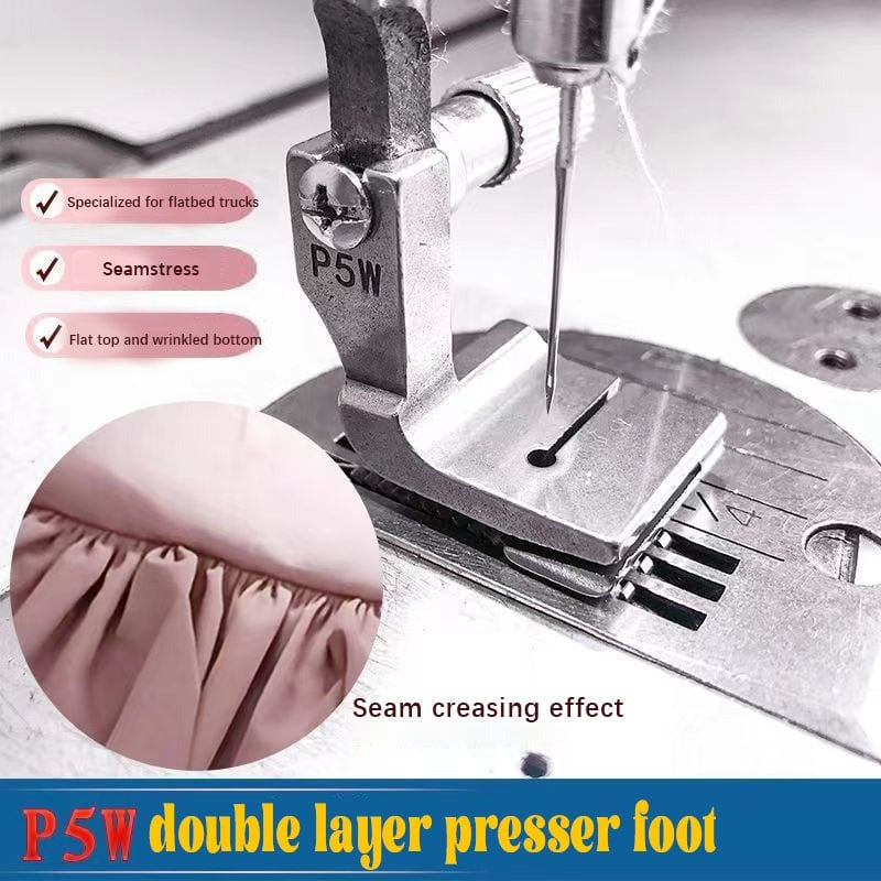 Piping Foot Double-Layer Steel Fits Most Industrial Sewing Machines