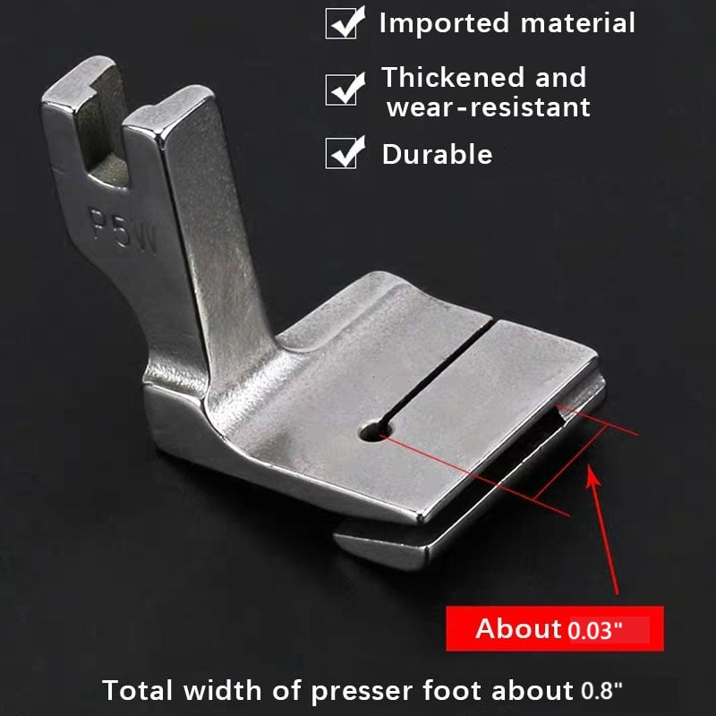 Piping Foot Double-Layer Steel Fits Most Industrial Sewing Machines
