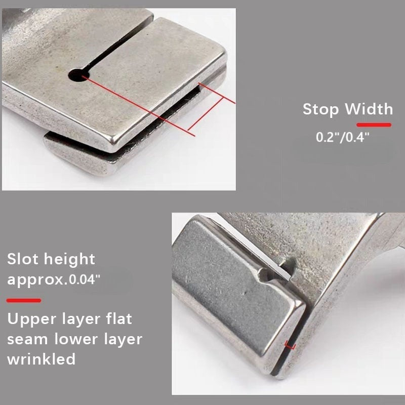 Piping Foot Double-Layer Steel Fits Most Industrial Sewing Machines