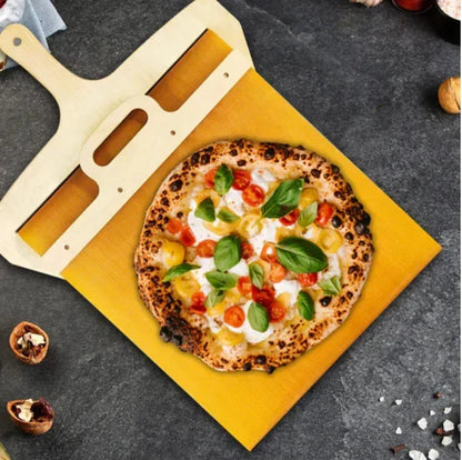 Pizza Peel Slim Stainless Steel Blade & Wooden Handle