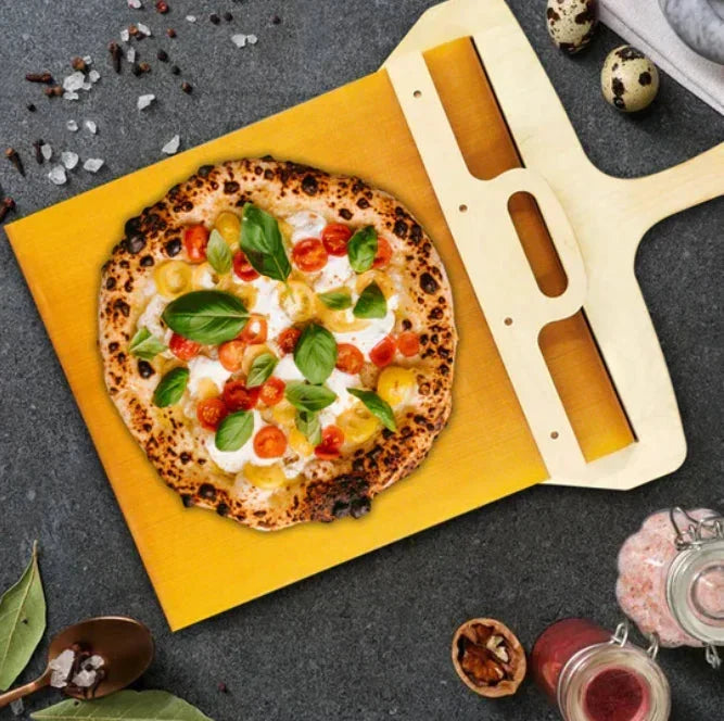 Pizza Peel Slim Stainless Steel Blade & Wooden Handle