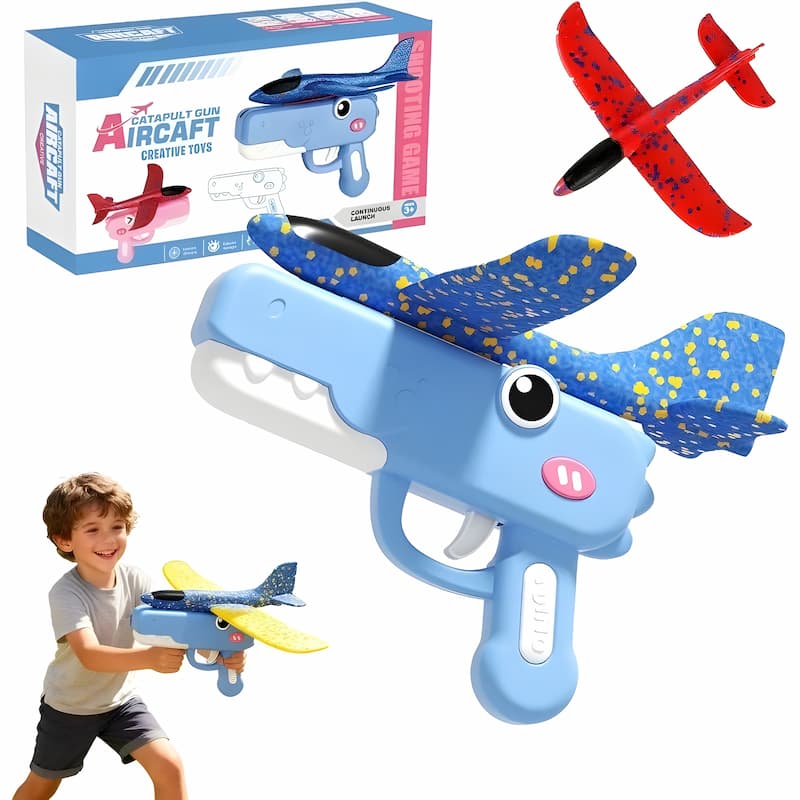 Plane Launcher One Button Foam Glider