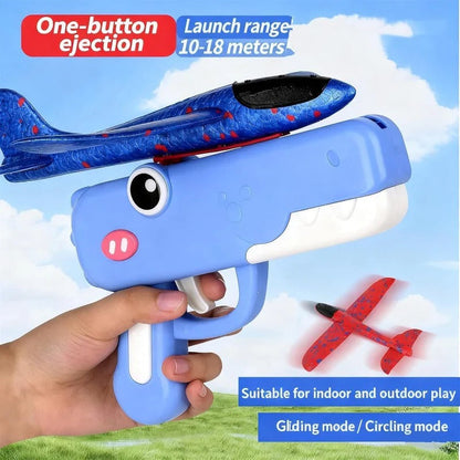 Plane Launcher One Button Foam Glider
