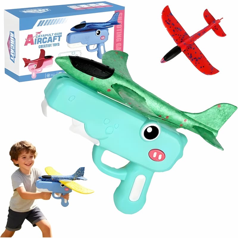 Plane Launcher One Button Foam Glider