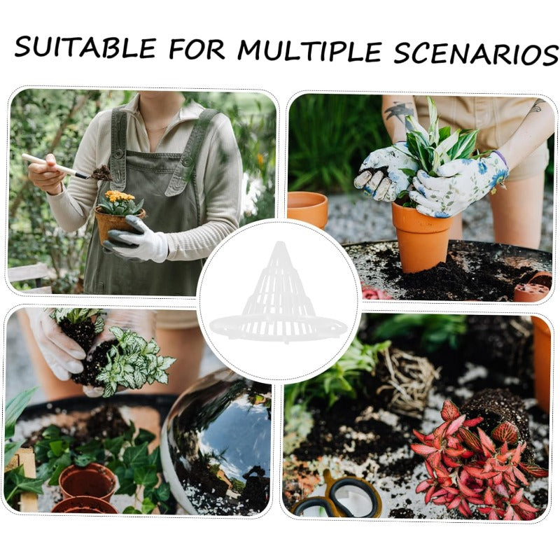 Plant Pot Liners Cone-Shaped Mesh Flexible Fit