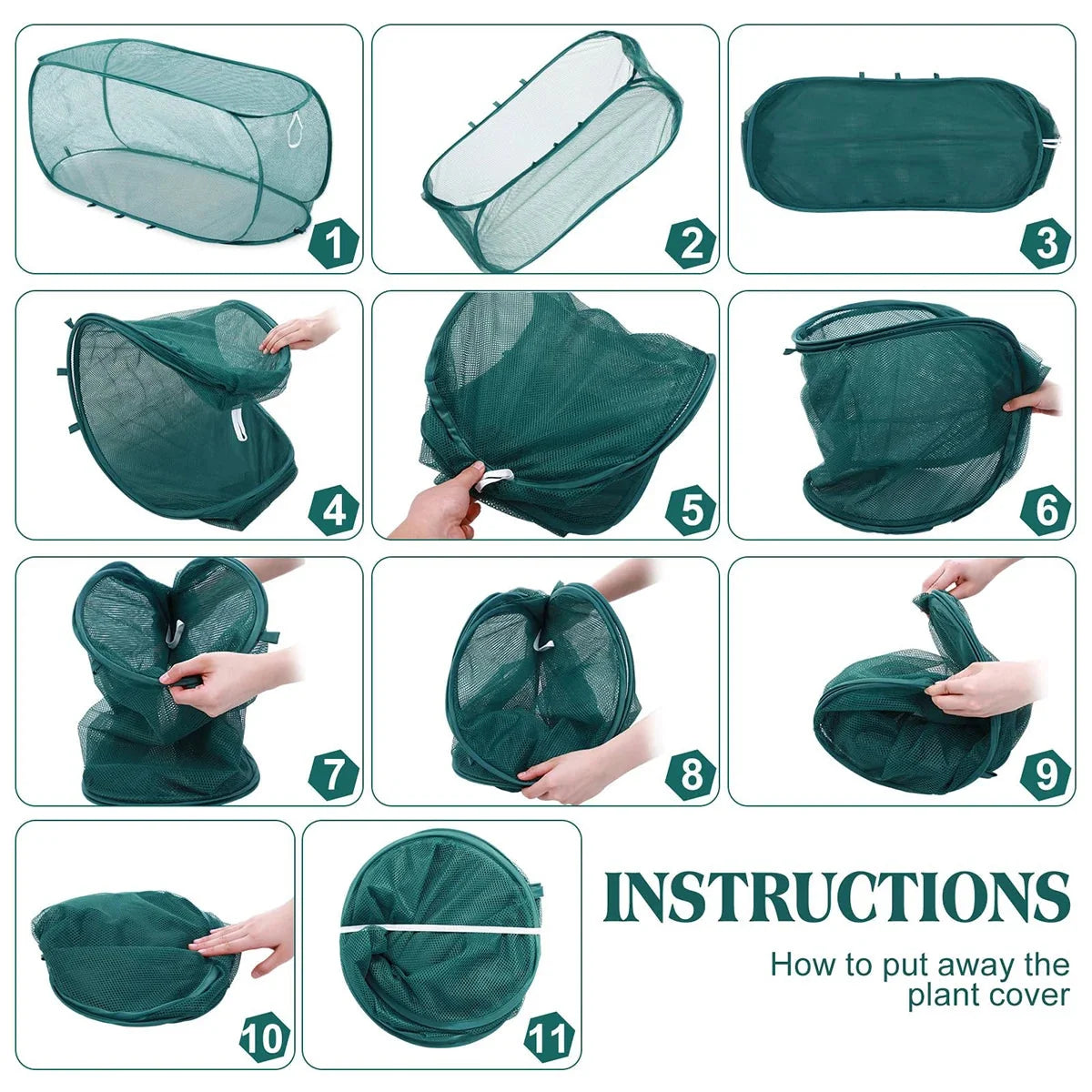 Plant Protection Net Pop-Up Foldable Breathable Weatherproof