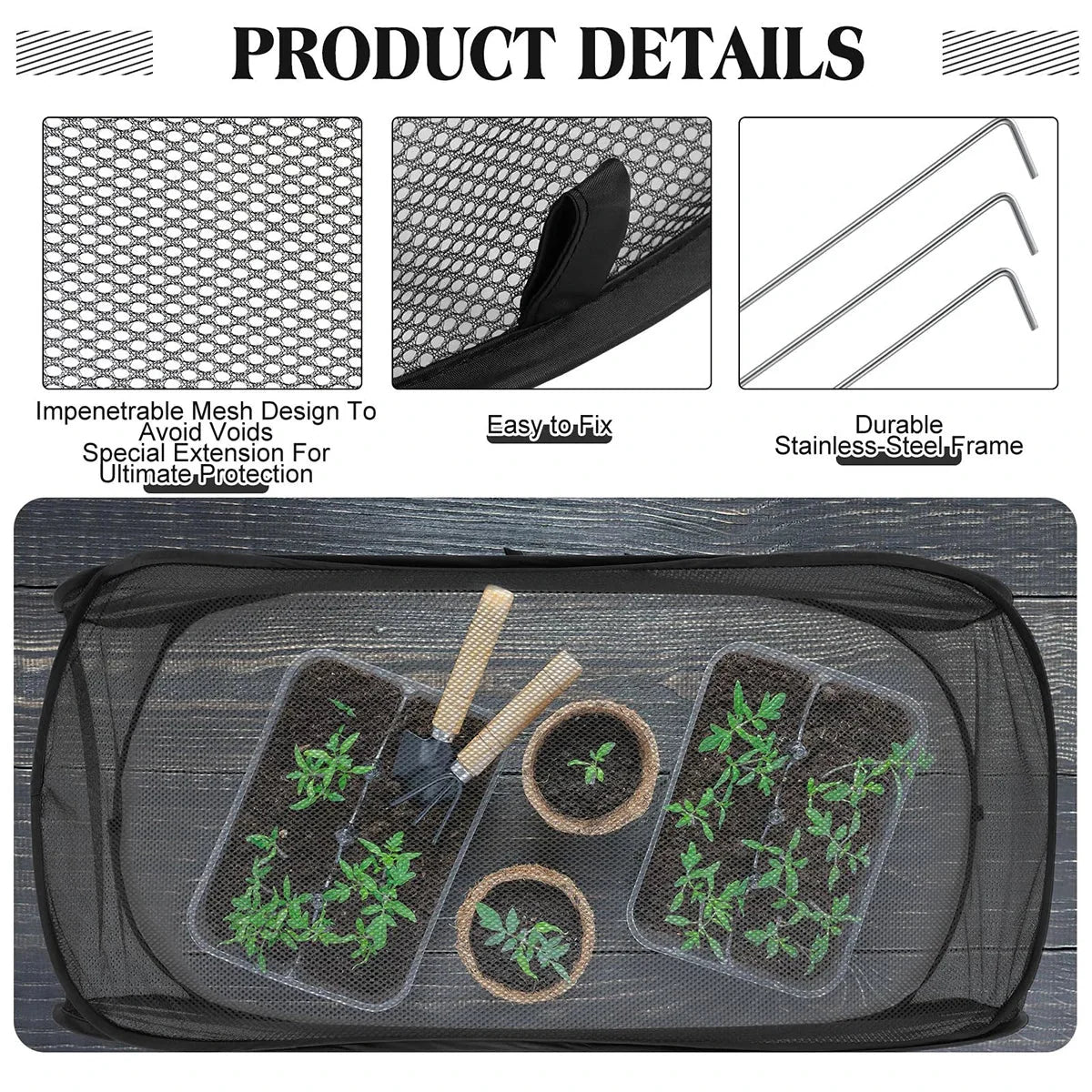 Plant Protection Net Pop-Up Foldable Breathable Weatherproof