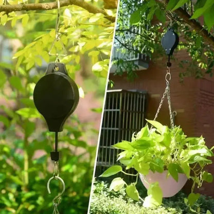 Plant Pulley System Ceiling-Mounted Easy-Adjust Steel Hardware