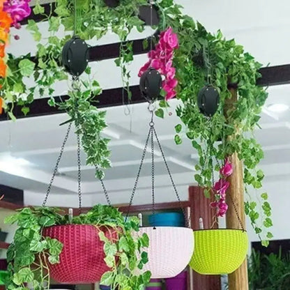 Plant Pulley System Ceiling-Mounted Easy-Adjust Steel Hardware