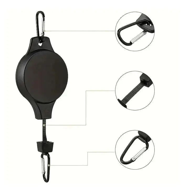 Plant Pulley System Ceiling-Mounted Easy-Adjust Steel Hardware