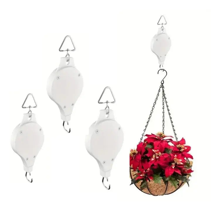 Plant Pulley System Ceiling-Mounted Easy-Adjust Steel Hardware