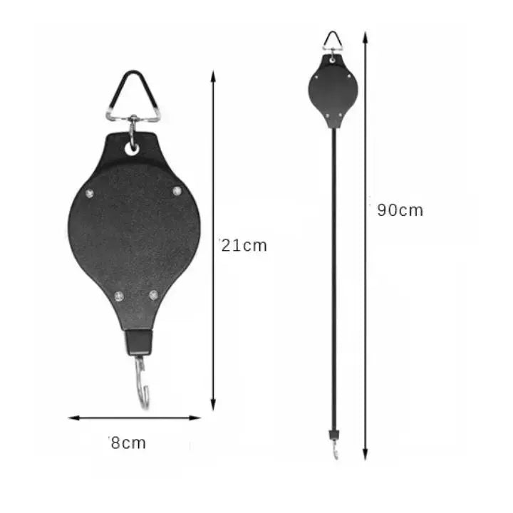 Plant Pulley System Ceiling-Mounted Easy-Adjust Steel Hardware
