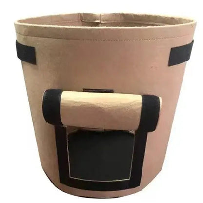 Planting Bag Breathable Felt Side Harvest Flap Reinforced Handles