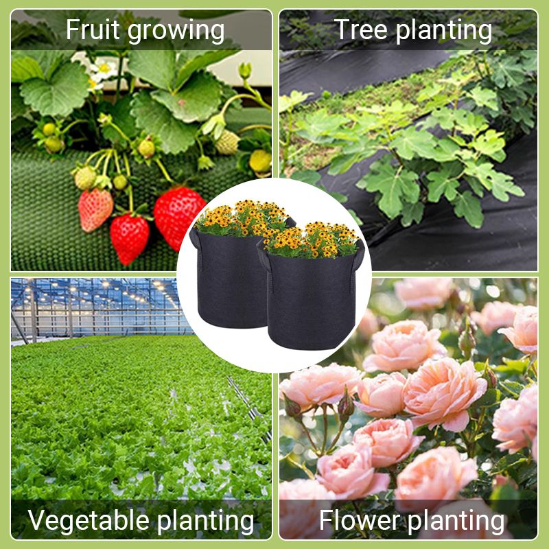 Planting Bag Breathable Felt UV-Resistant Reusable